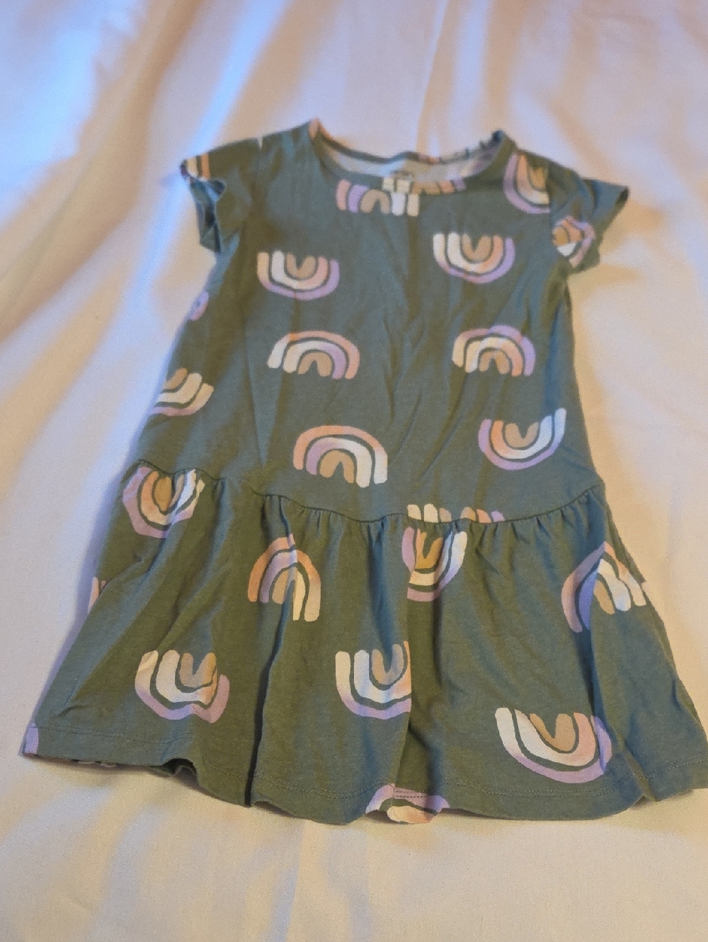 Carters 7 Rainbow Shirt Sleeve Dress